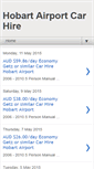 Mobile Screenshot of hobartairportcarhire.com